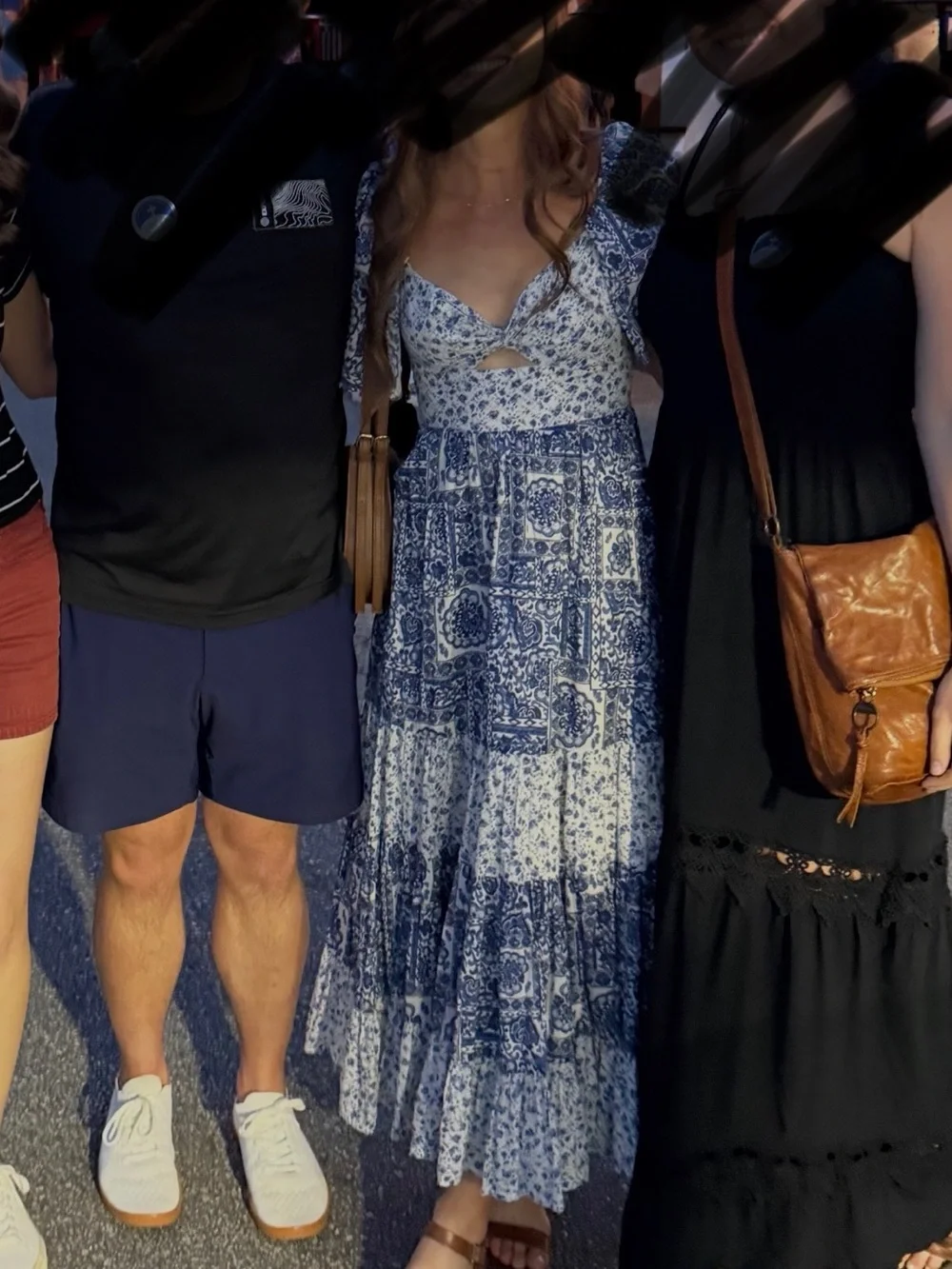 Abercrombie & Fitch Blue and White Floral Maxi Dress